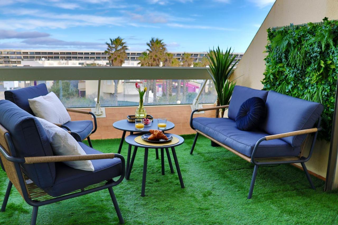 'Cap Confession' - Naturiste - Sea View - Beach - Parking -Air Conditionaire Агд Екстер'єр фото